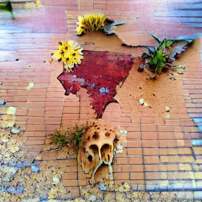 Detailed Texture of Weathered Red Bricks