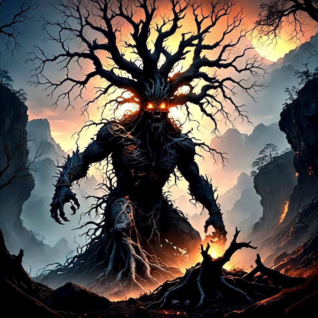 Scary Fantastical Matte Painting in Deep Color