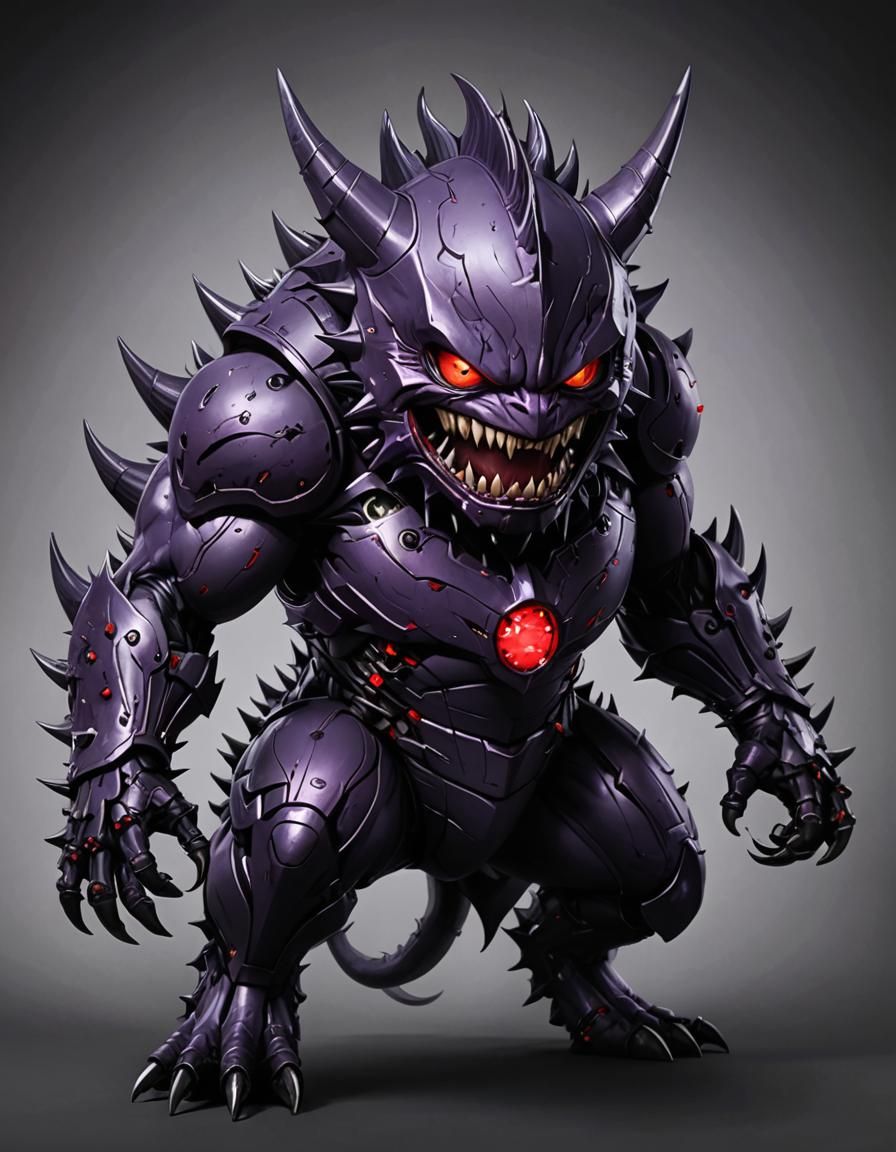 Hyperrealistic Ultron Robot Monster with Spikes