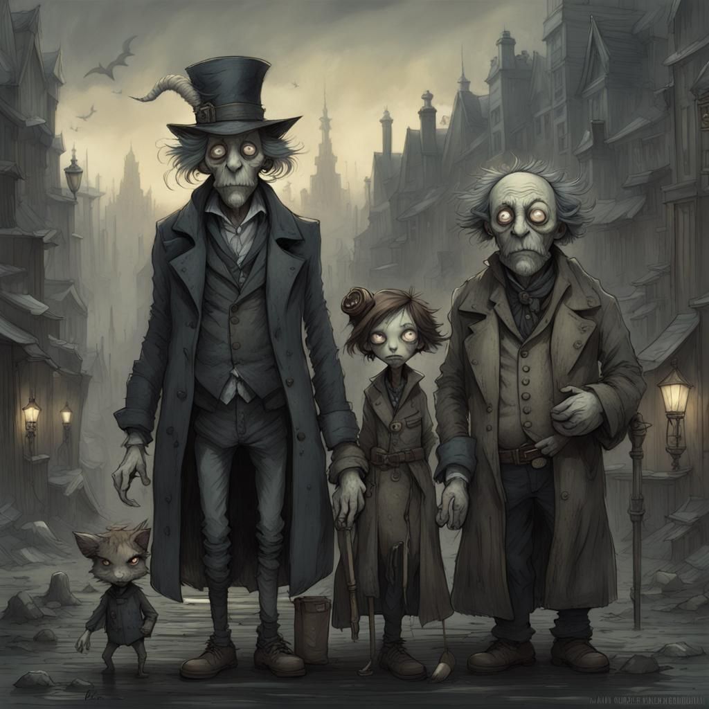 Monsters Fishing in a Swamp: Detailed Fantasy Art