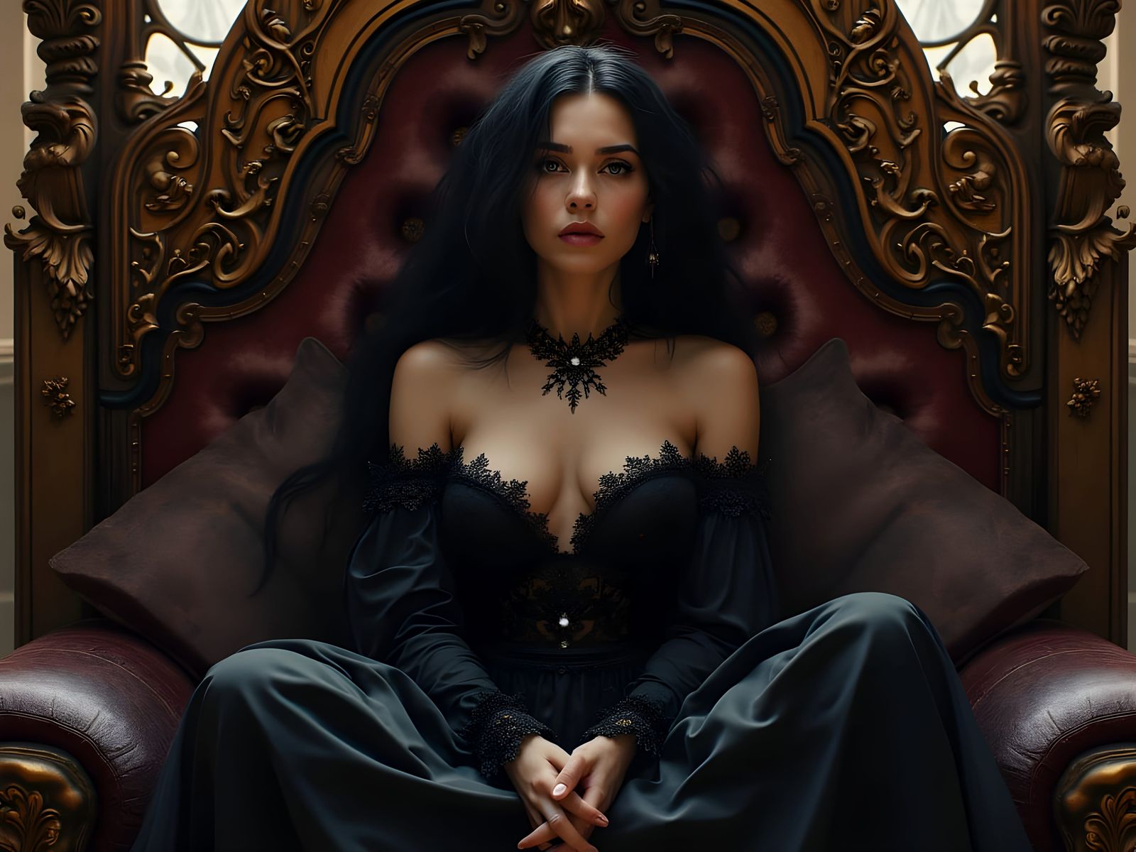 Mysterious Lady in Triadic Colors