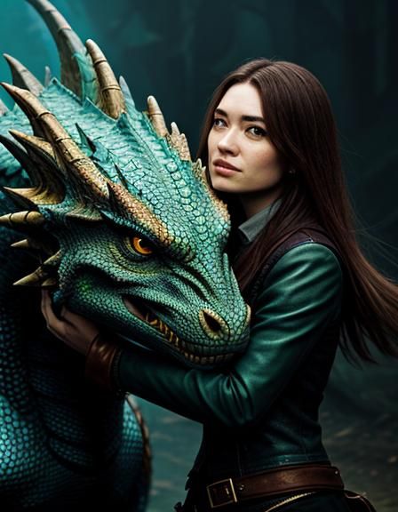 Girl and Dragon: Simple AI Interpretation