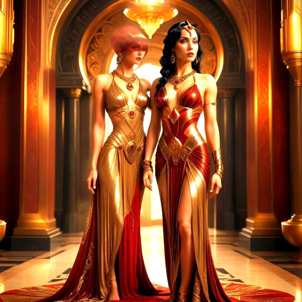 Dejah Thoris: Martian Princess in Art Deco Style