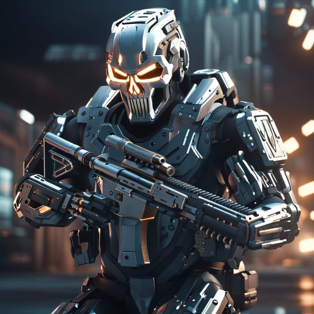 The punisher Mecha advance suit