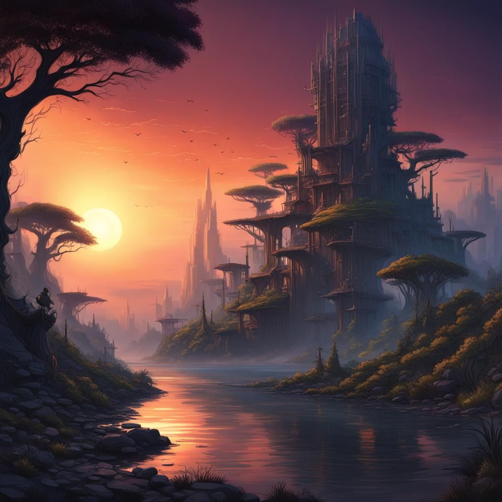 Intricate Eco-System Concept Art in 3D