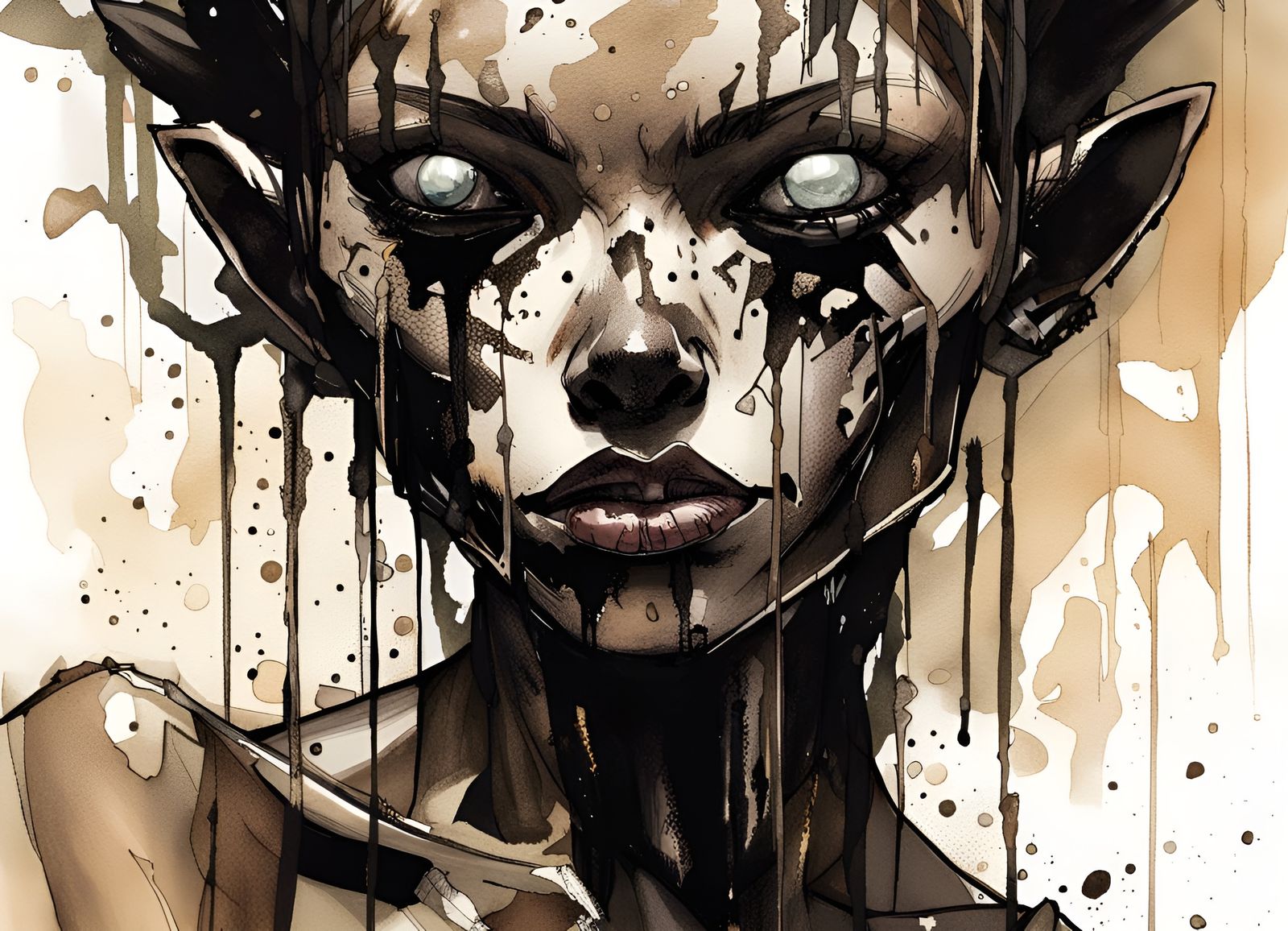 Decaying Figure in Comic Style by Nguyen