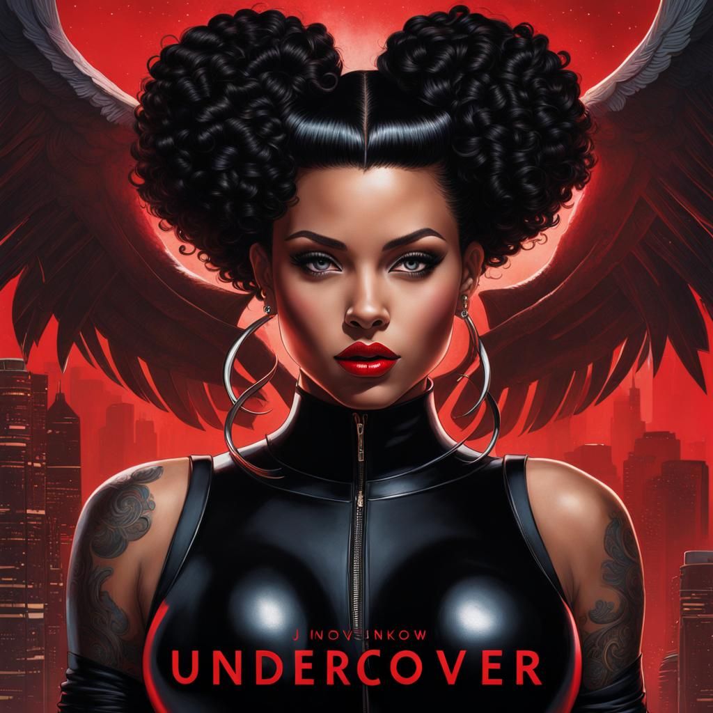 Sinister Book Cover Art: Mixed Race Girl in Bodysuit