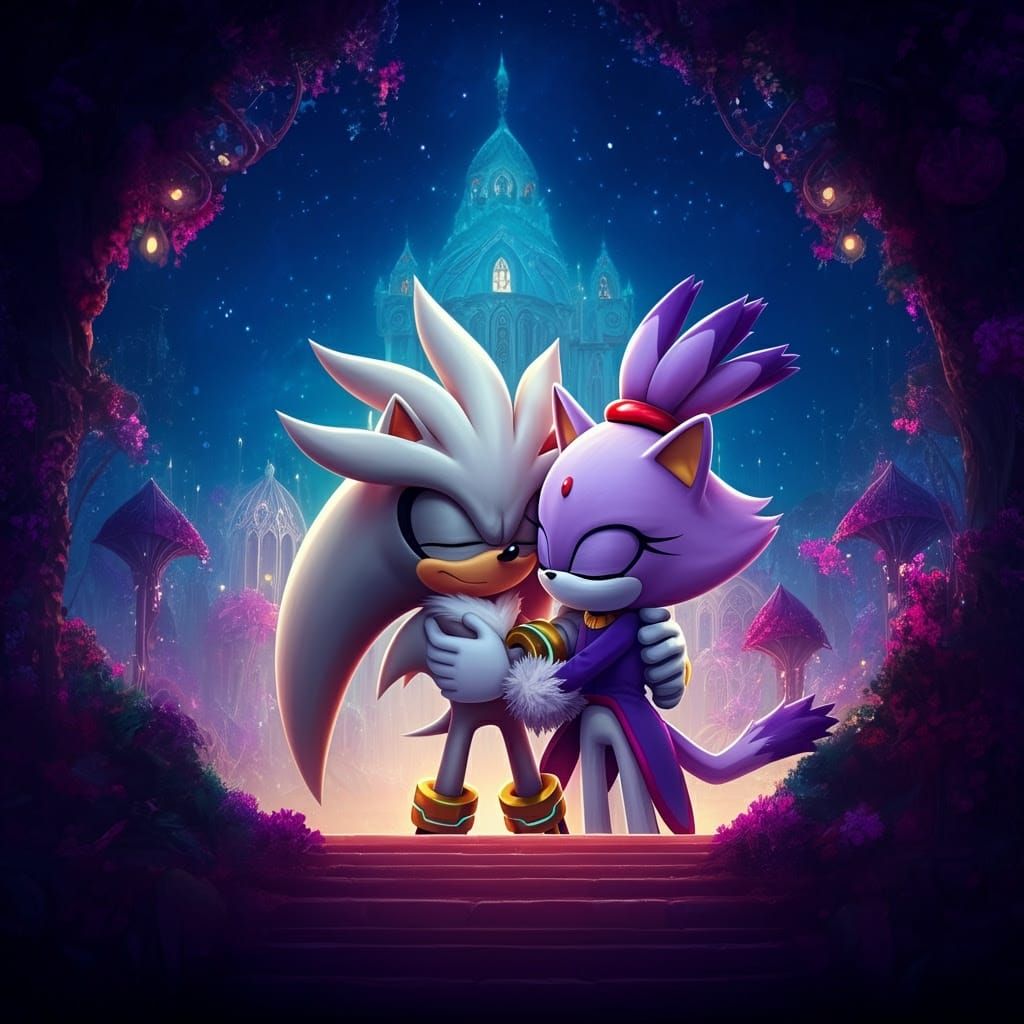 Whimsical Fantasy Encounter: Silver and Blaze in Enchanted L...