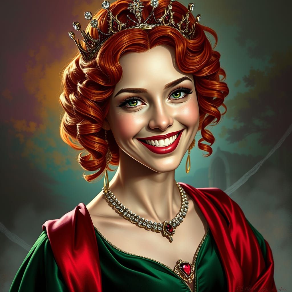 Vibrant Princess Concept Art in Hyperrealistic Style