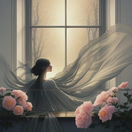 Elegant Figure in Soft Golden Light