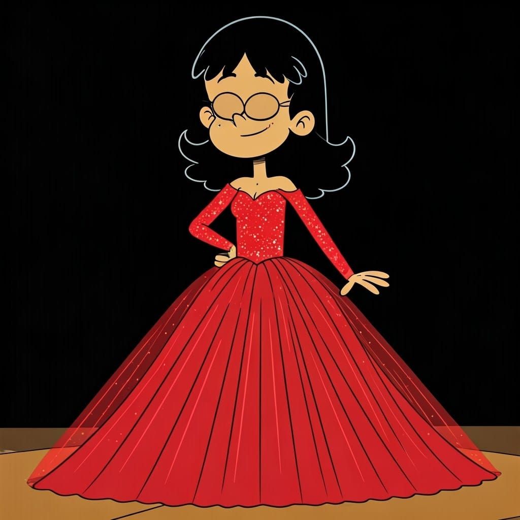 The Loud House cartoon style: The 12 year old girl is Stella...