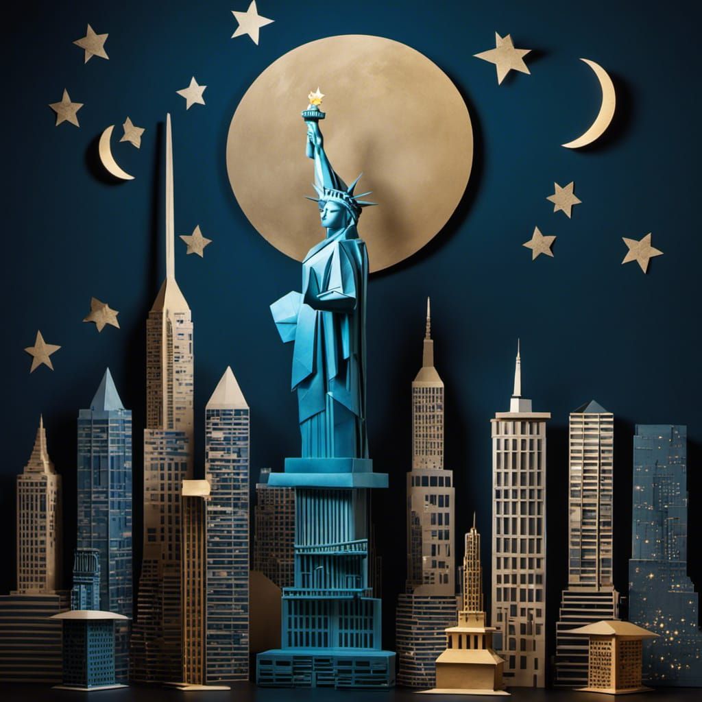 Origami New York City Skyline Masterpiece