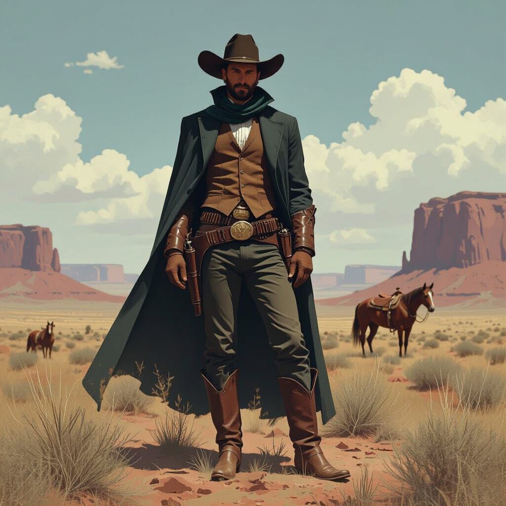 Cowboy in the Wild West, Remington Style