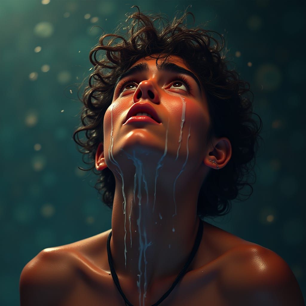 A Person Overcome with Emotion in a Dramatic Scene