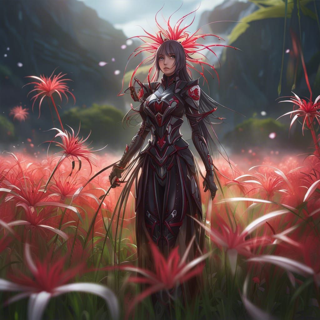 Blade in Spider Lily Field: Fantasy Concept Art