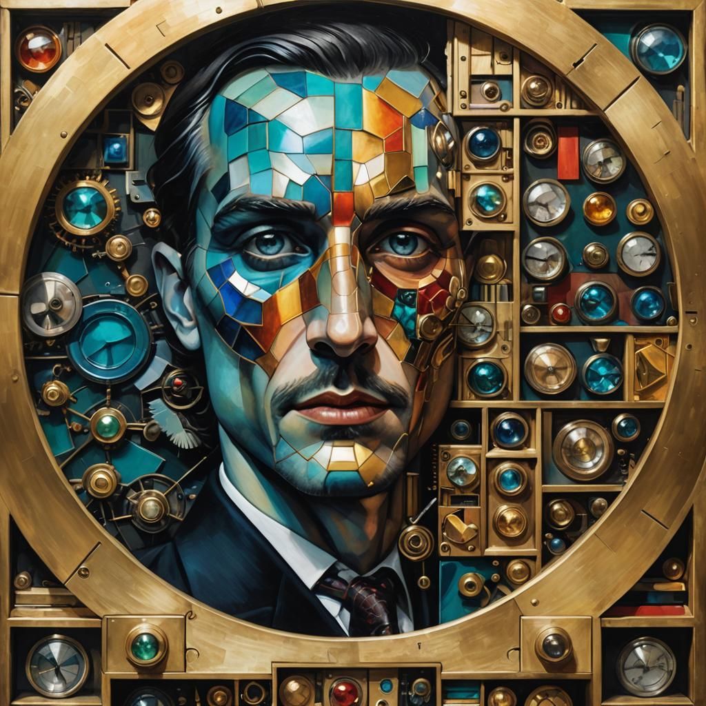 Surreal Fusion: Man as Cabinet of Curiosities