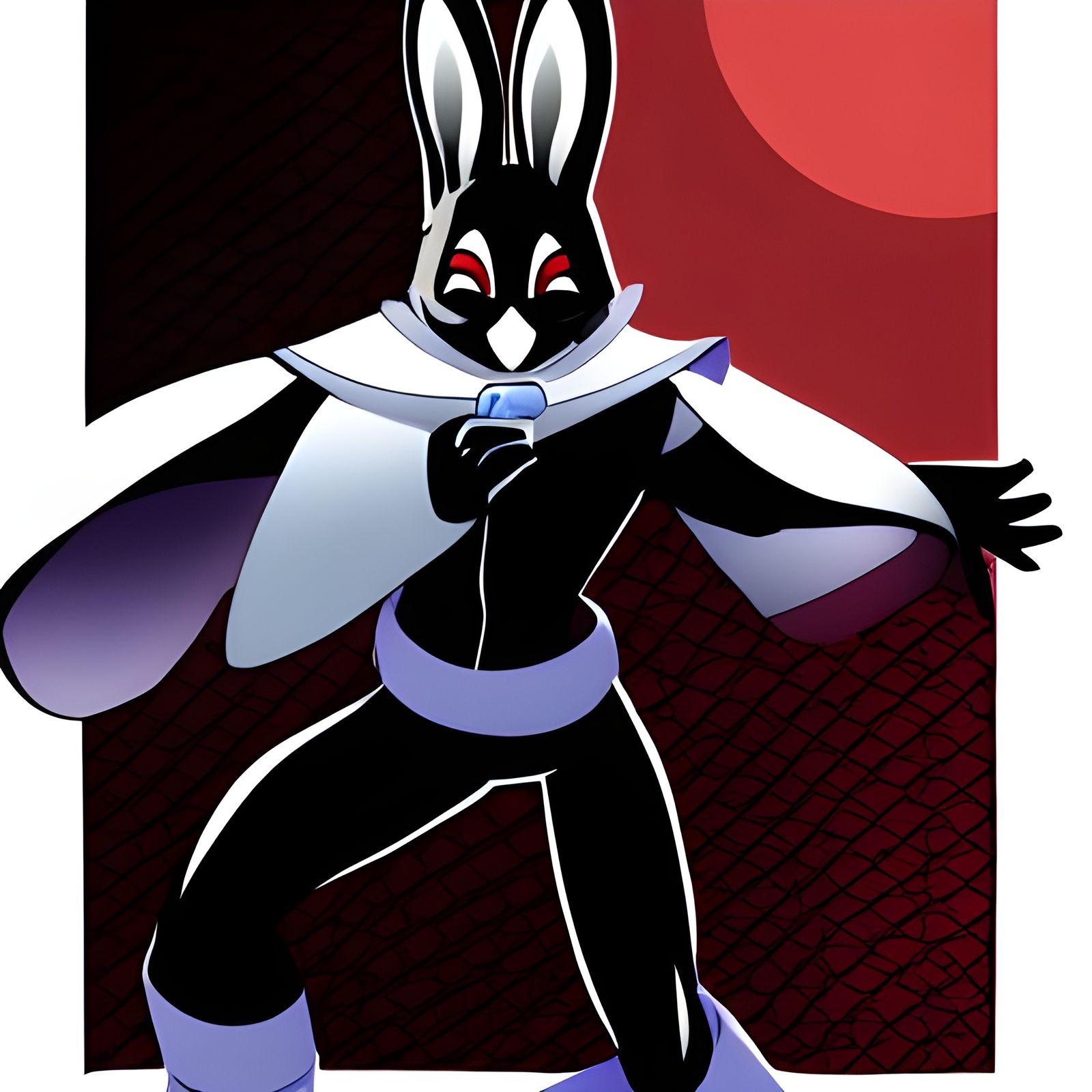 The Shadow Bunny in DC Comics Style