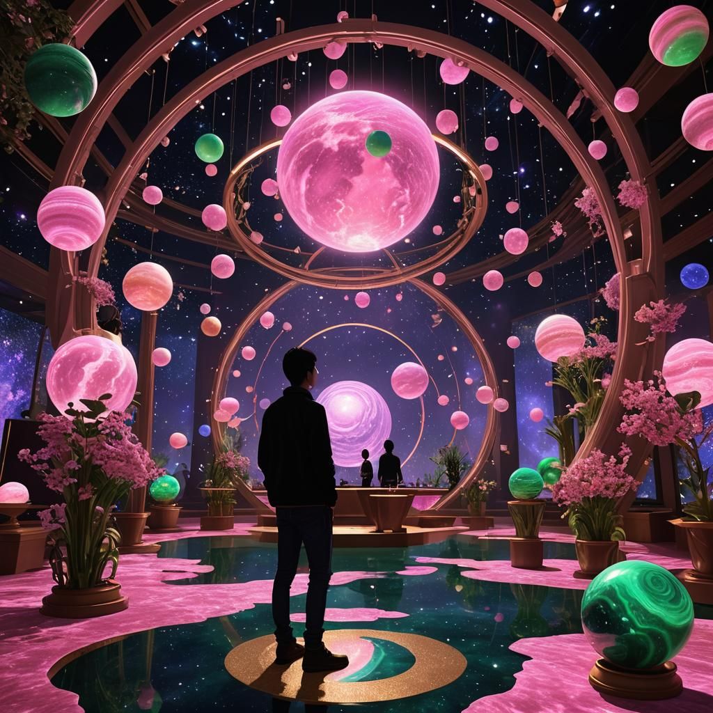 2. The Artist Lazuli's 3rd Interactive Malachite Planet Spac...