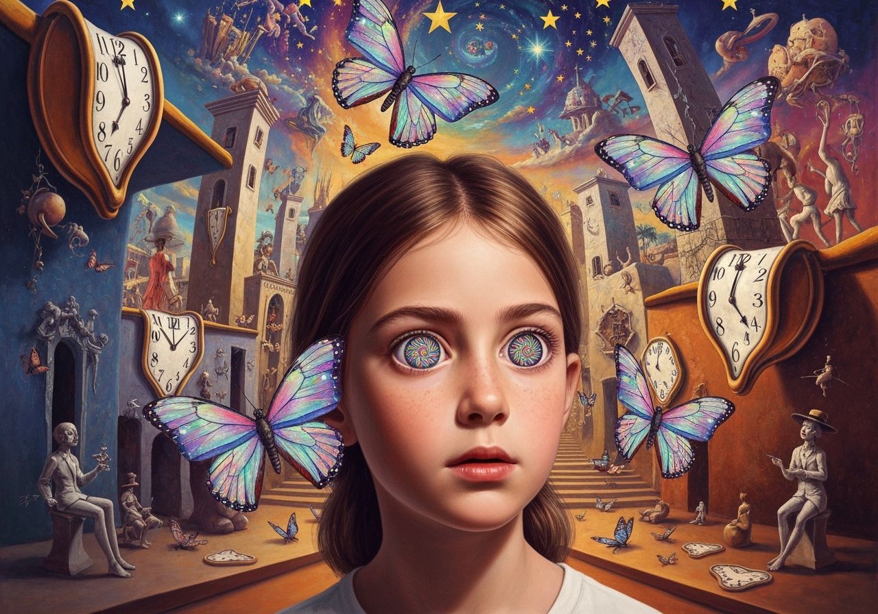 Kaleidoscope Eyes in a Surreal Dreamscape