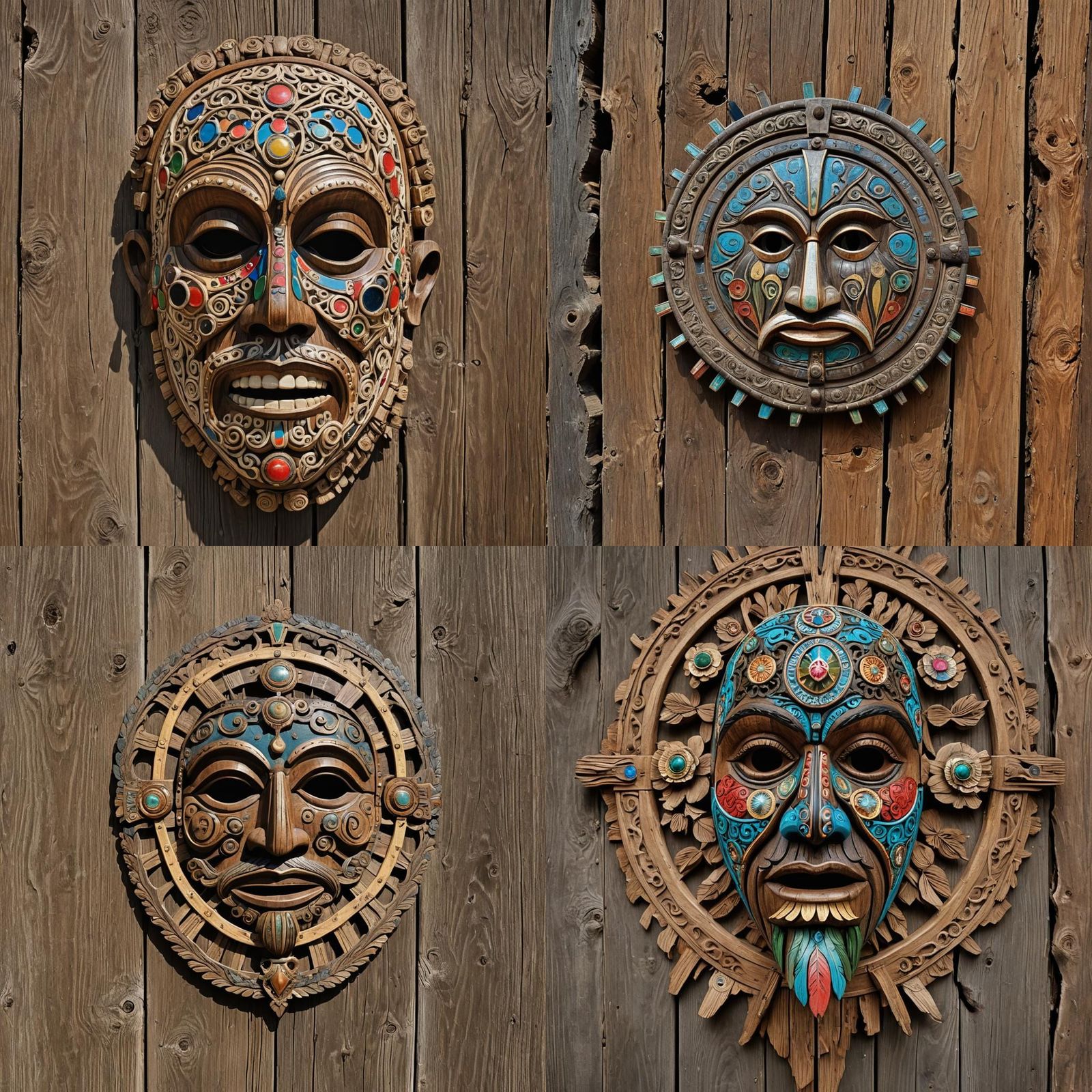 Galician Totem Pole of Entroido Festival in Detailed Matte P...