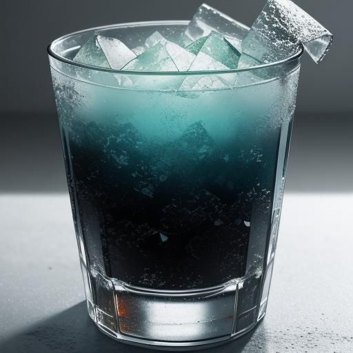 Hyperrealistic Glass Made of Ice in High Definition