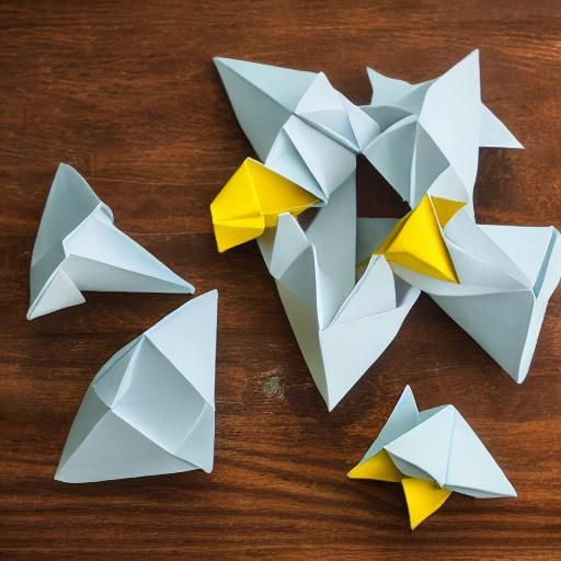 Origami Lemon and Kitten Papercraft