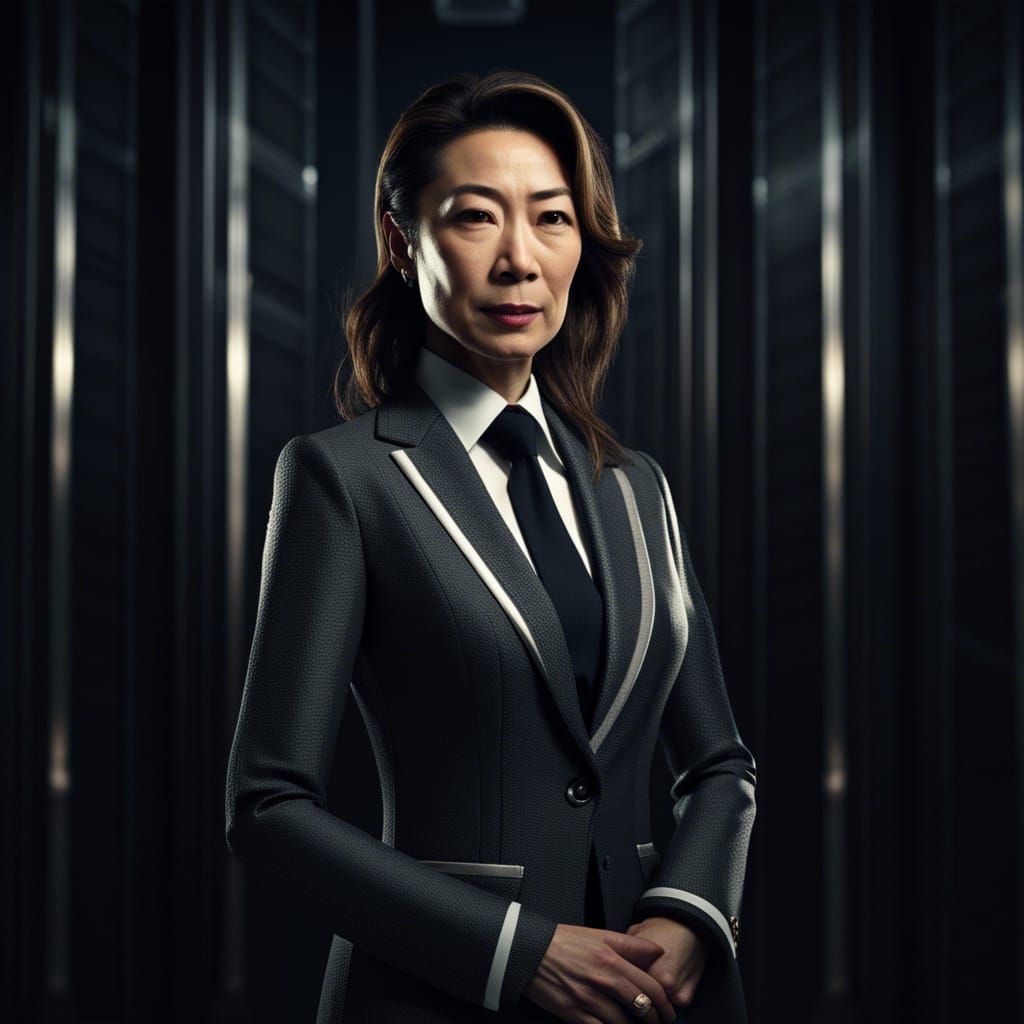 Michelle Yeoh as Futuristic Politician in 4K