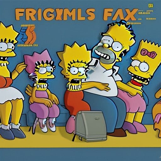 The Simpsons Family: An AI-Generated Rendering