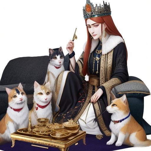 Ottoman Sultan Hürrem in 1550s Oil Painting Style