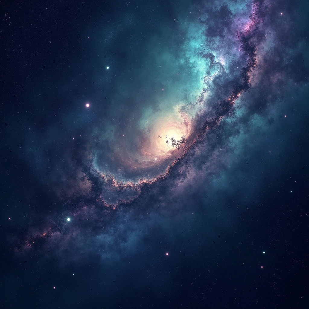 Limitless Starry Expanse in Emerald and Sapphire