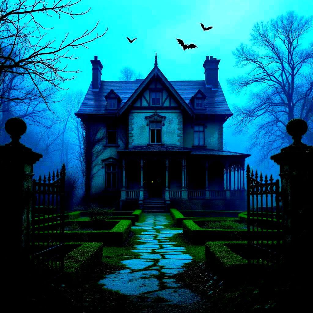 Creepy Forgotten Garden Haunted by Dark Spirits