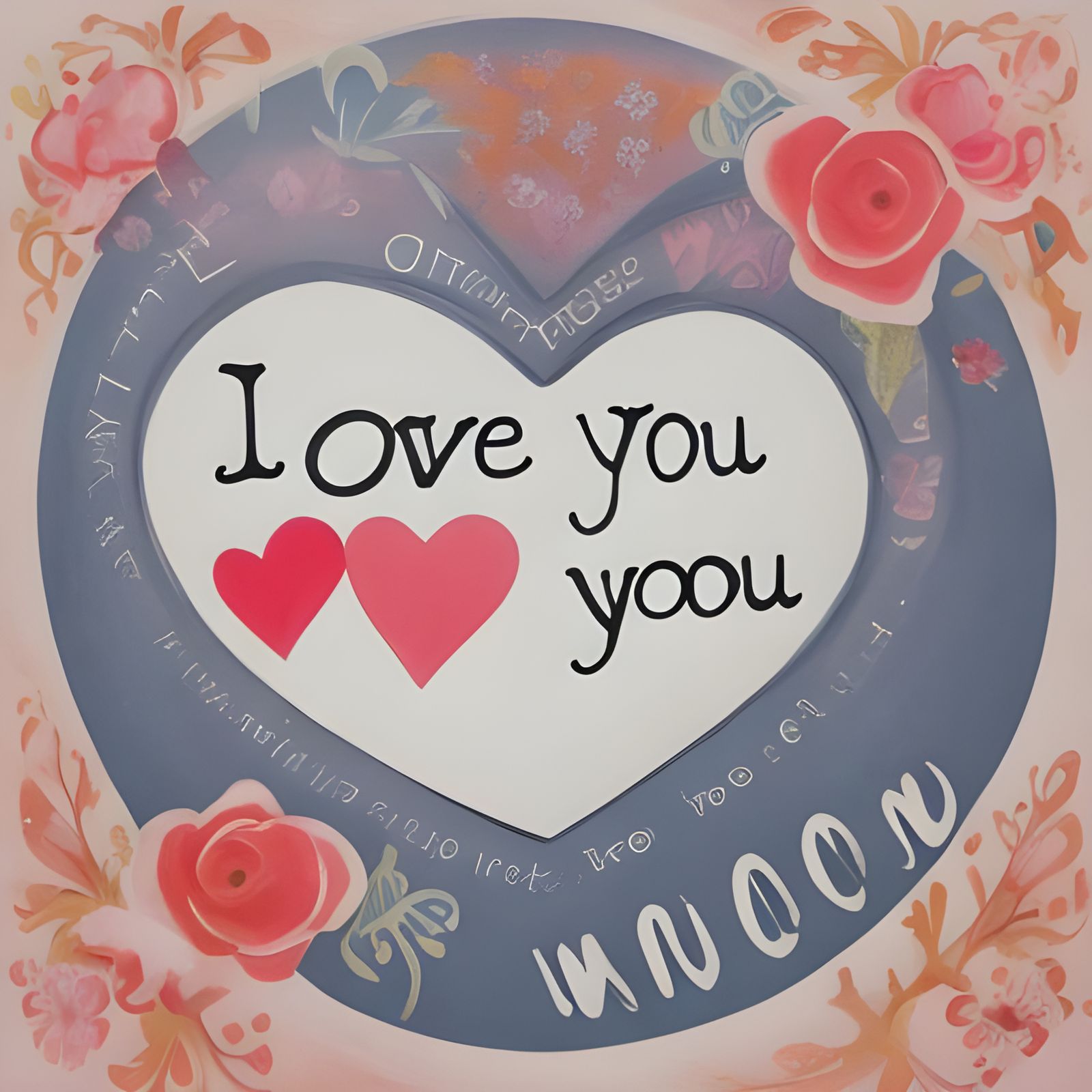 Conceptual Rendering of the Phrase I Love You