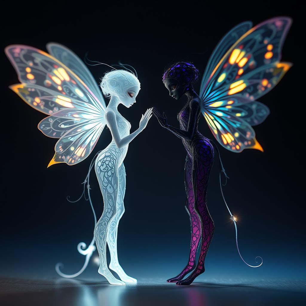 Luminescent Fairies with Ethereal Glow