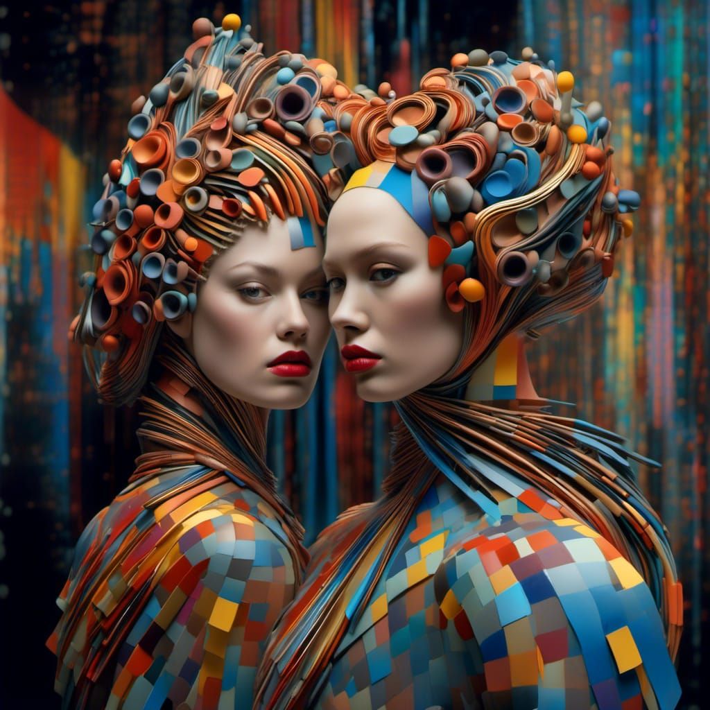 Polychromatic City Life as Matte Painting