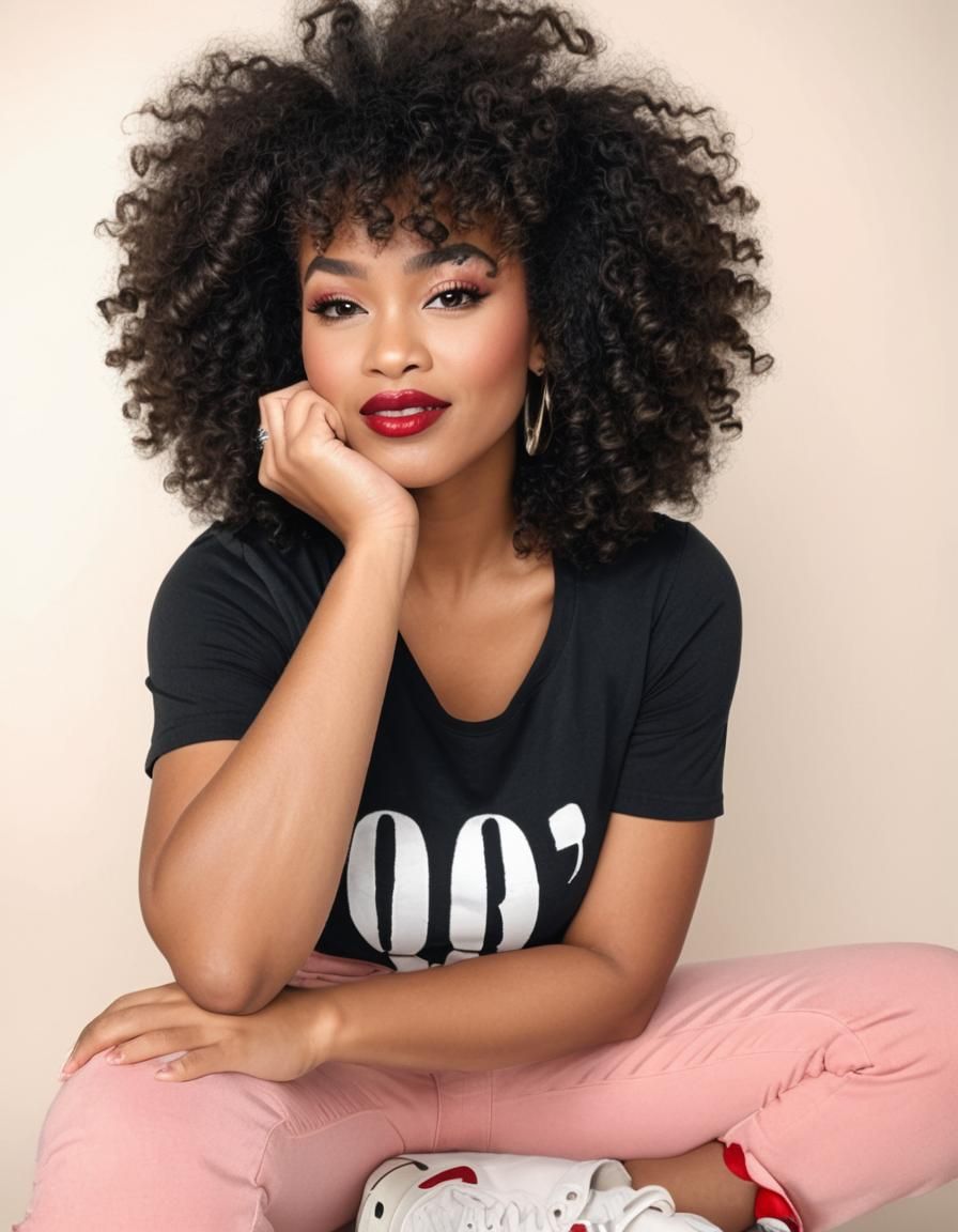 Studio Portrait of an African American Woman