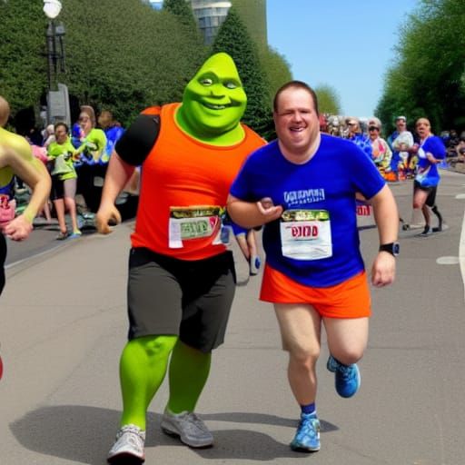 Shrek Runs a Marathon