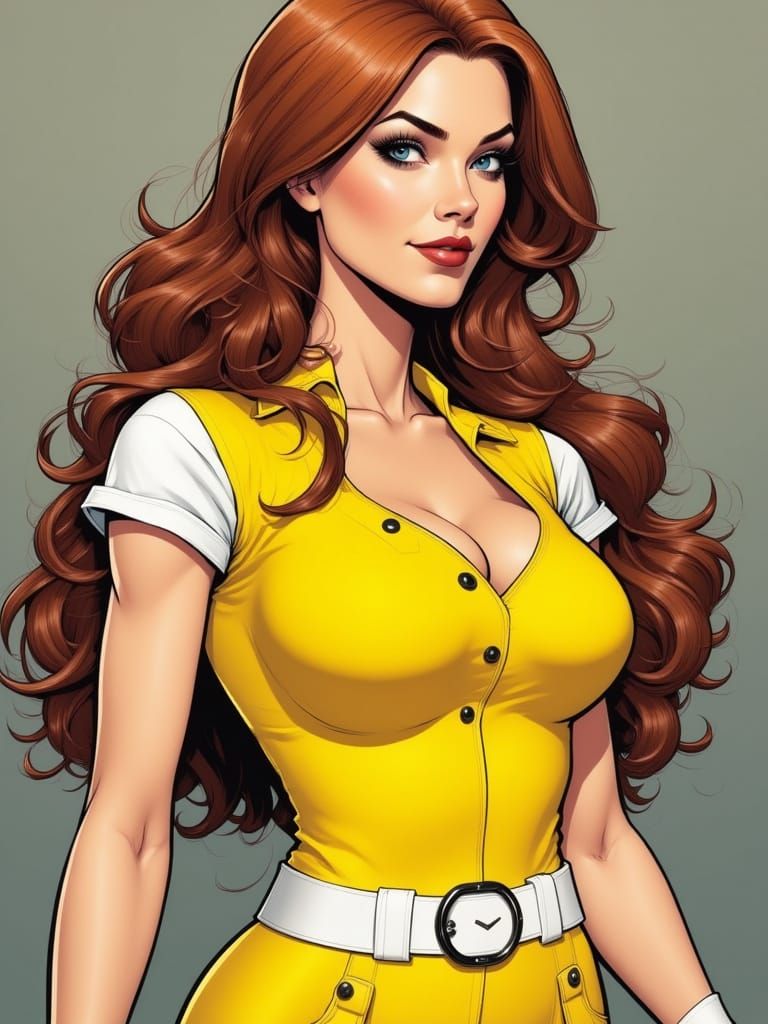April O'Neil in Comic Book Art Style