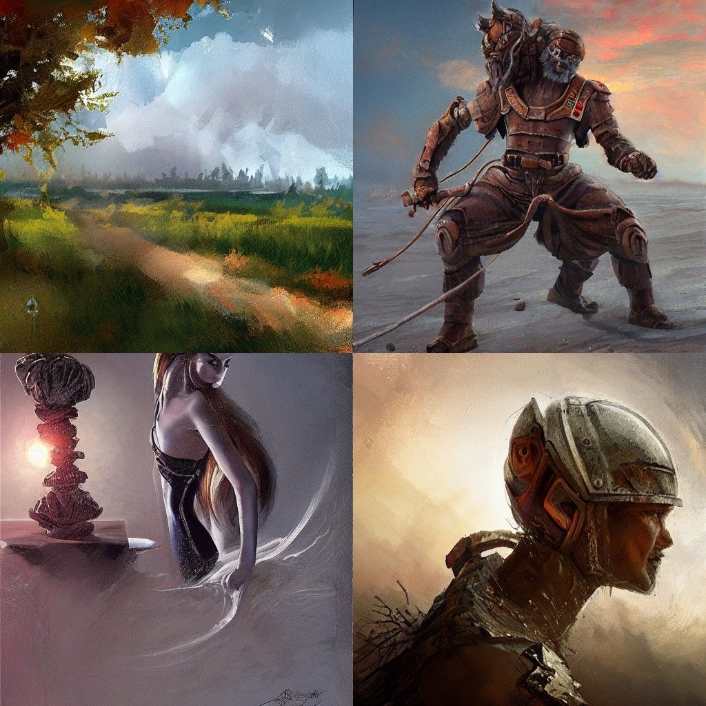 Abstract Expressionist Landscape Painting