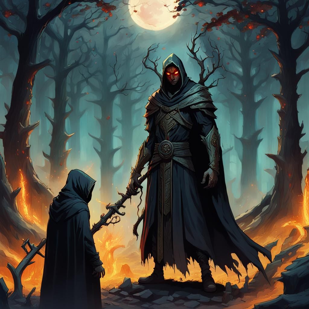 Mystical Forest Deal: Dark Fantasy Concept Art