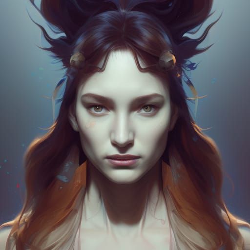 Detailed Fantasy Portrait with Volumetric Lighting