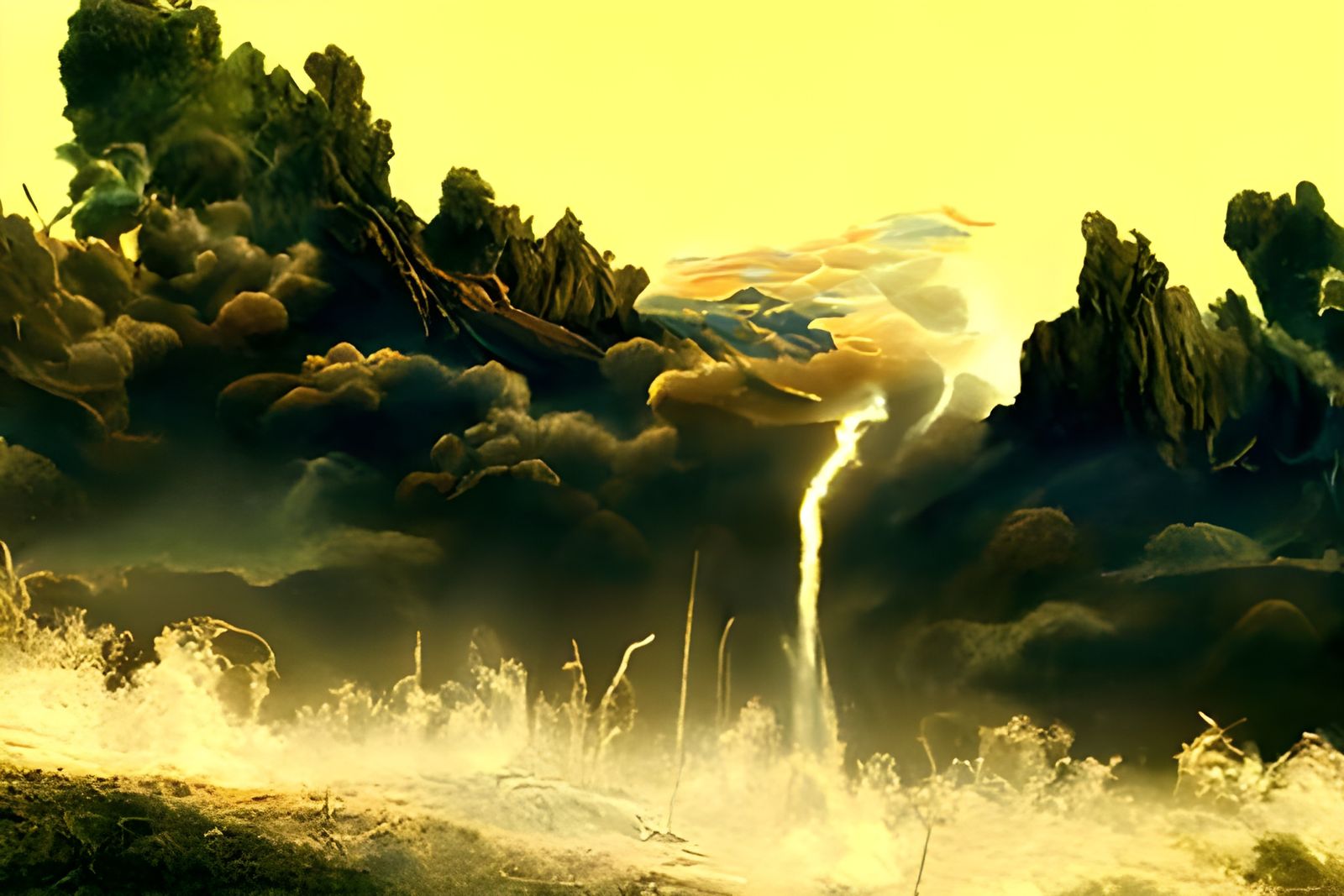 Electric Dust Storm over Cornfield Valley