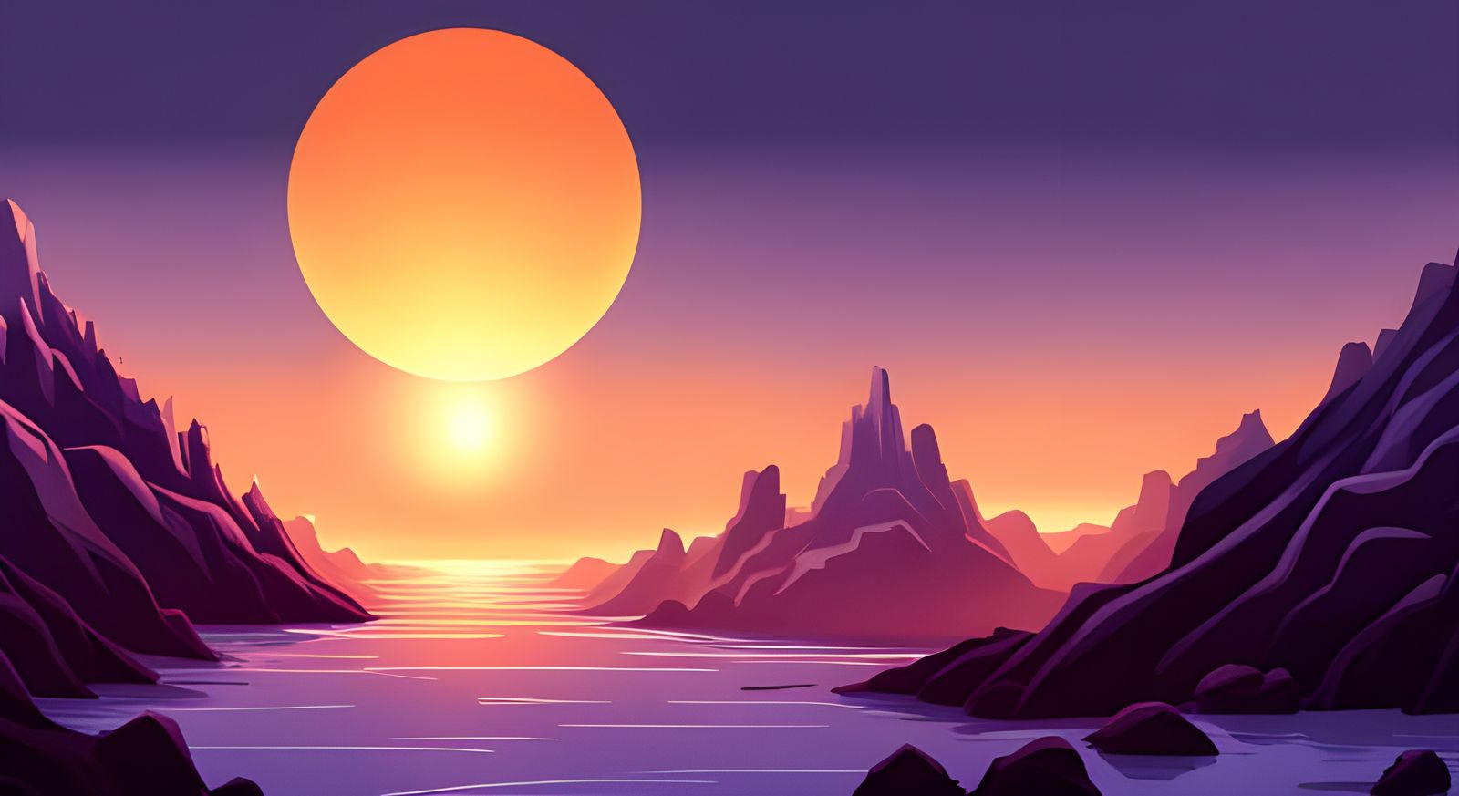 Orange Sunrise on a Forbidden Planet