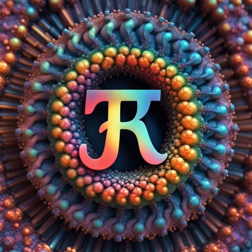 Pi as Iridescent Color Fractals in HDR