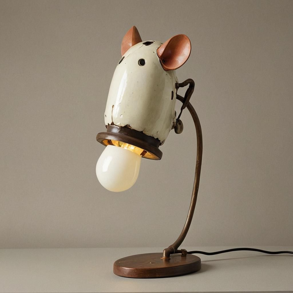 Mighty Mouse Lamp: Cubist Renaissance Design