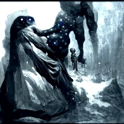 Horrific Universe in Gustave Doré Style