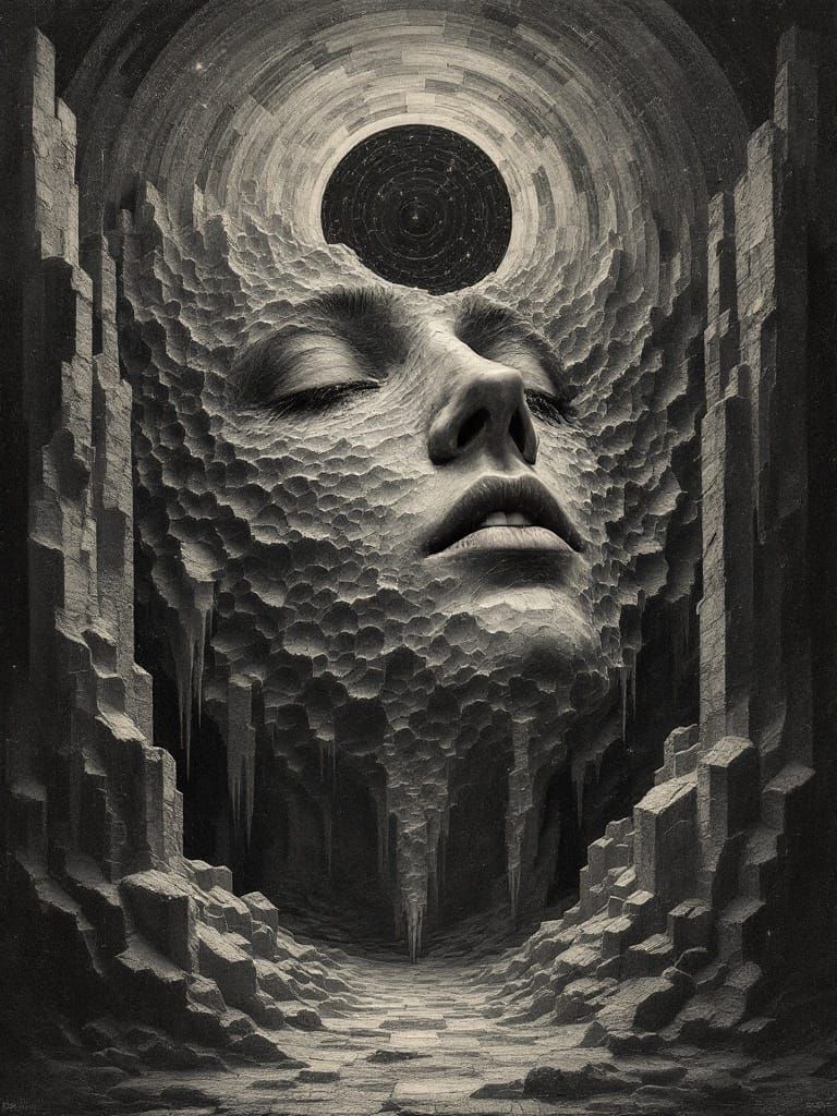 Incessant Montage 3D Mezzotint Trance Reward Enigma