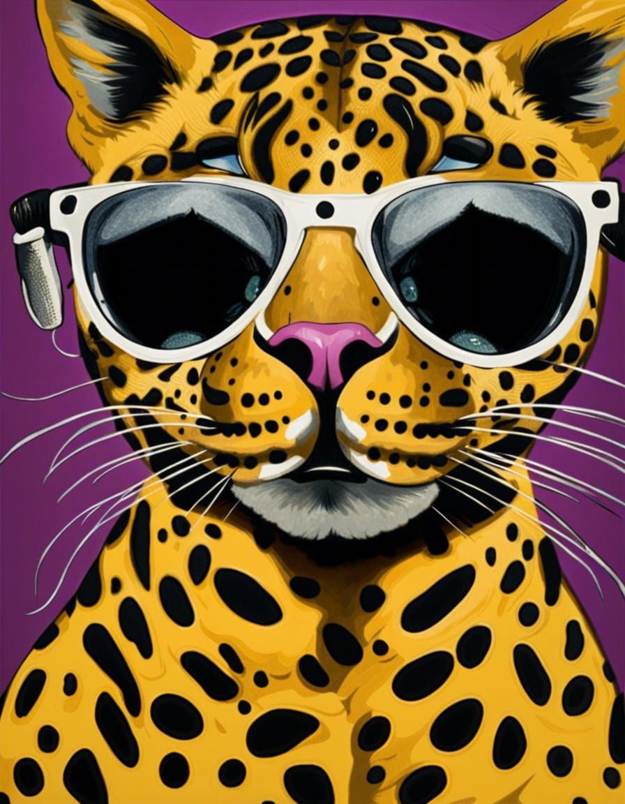 Anthropomorphic Jaguar Portrait in Natural Light