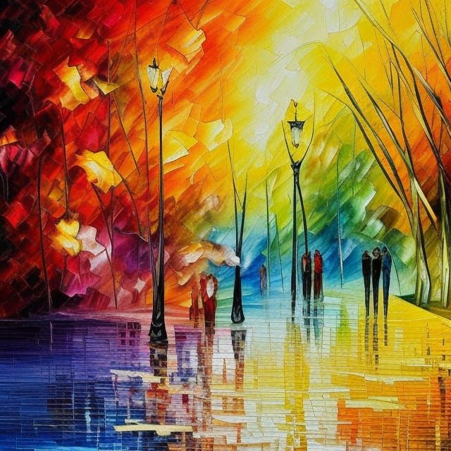 Expressive Watercolour Impasto Painting