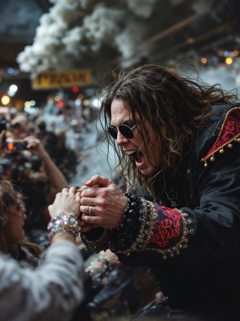 Ozzy Osbourne Rides the Crazy Train