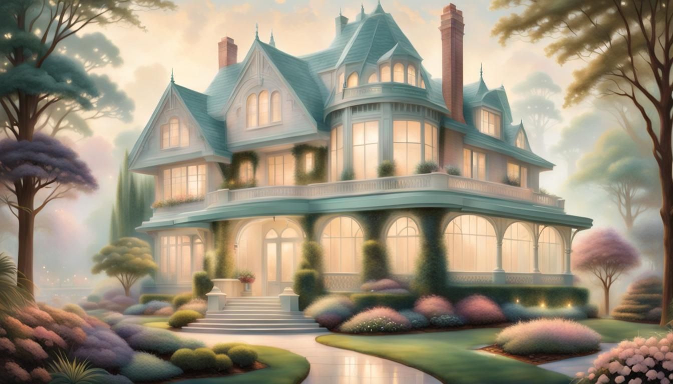 Art Deco Home in Ethereal Pastel Hues